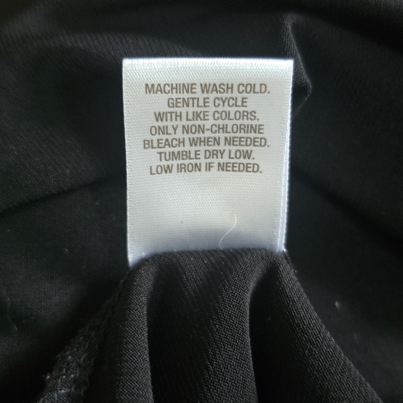 Roz & Ali Black Long Sleeve Tunic Top Stretch Plus Size 2X - Picture 5 of 5